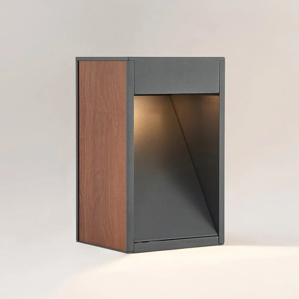 Lucande Sokkellamper>Ansala R7s sokkellampe med trædekor