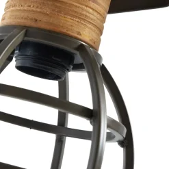 Lindby Lucande Arinthea gulvlampe, 2-lys, sort, stål, E14