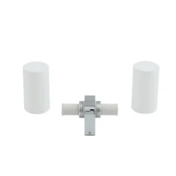 Lucande Basolo væglampe til badeværelset, krom, højde 31,5 cm, glas, IP44