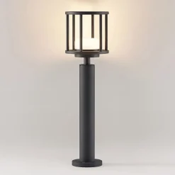 Lucande Berenike 60 cm vejlampe, mørkegrå, metal, GX53