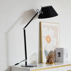 bordlampe Dansari, sort, metal, justerbar^Lucande Outlet