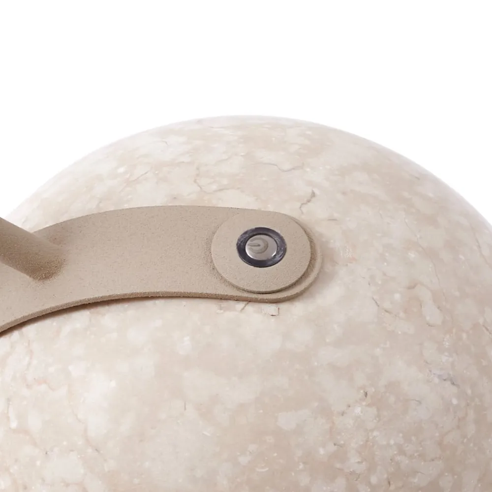 Lucande Pendellamper|Bordlamper>bordlampe Rivera, beige, metal, sten, 51 cm, G9