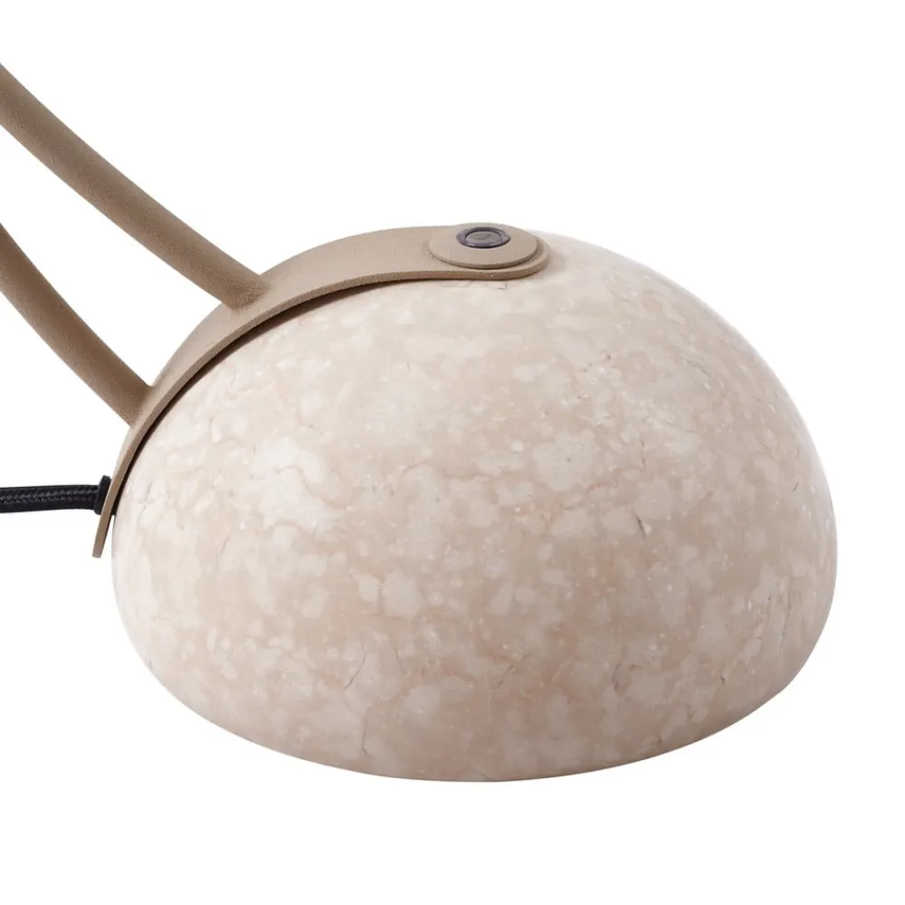 Lucande Pendellamper|Bordlamper>bordlampe Rivera, beige, metal, sten, 51 cm, G9