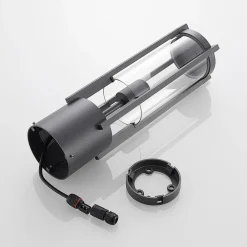 Brienne sokkellampe, 50 cm, antracit, metal^Lucande Sale