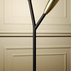 Carlea bordlampe, 2 lyskilder sort-messing^Lucande Clearance