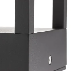 Carlota LED-vejlampe, antracit, 65 cm, metal^Lucande Outlet