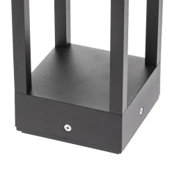 Carlota LED-vejlampe, antracit, 65 cm, metal^Lucande Outlet