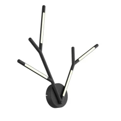 Lucande Cuerno LED-væglampe i sort-hvid