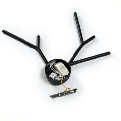 Lucande Cuerno LED-væglampe i sort-hvid