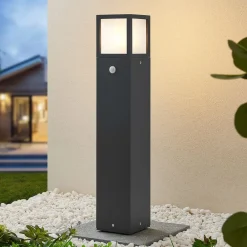 Dewari vejlampe, bevægelsessensor, E27, 65 cm, IP54^Lucande New