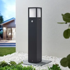 Dewari vejlampe, bevægelsessensor, E27, 65 cm, IP54^Lucande New