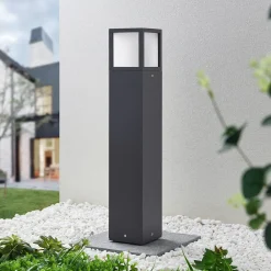 Lucande Terrassebelysning|Gadebelysning>Dewari vejlampe, E27, 65 cm, mørkegrå, IP54