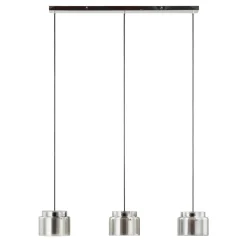 Lucande Diano hængelampe, røggrå, 3 lyskilder