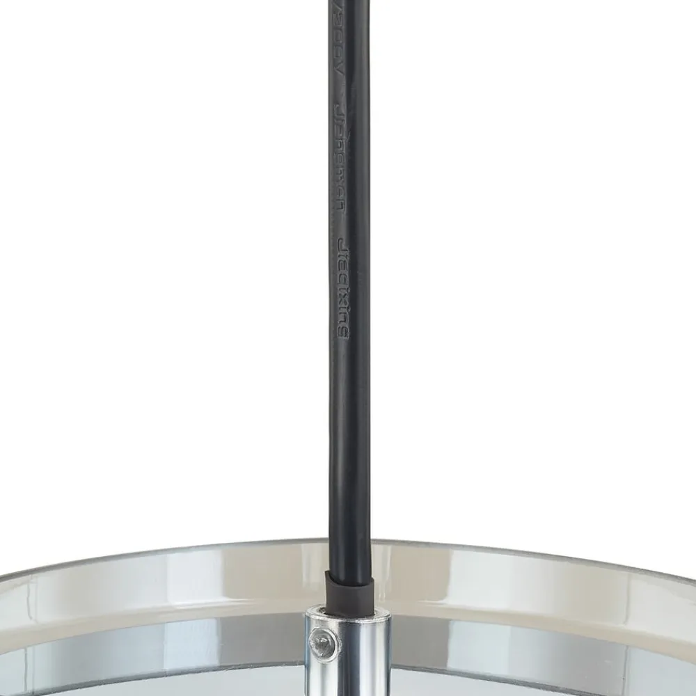 Lucande Diano hængelampe, røggrå, 3 lyskilder