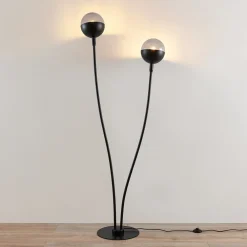 Dustian gulvlampe, 2 lyskilder^Lucande Outlet