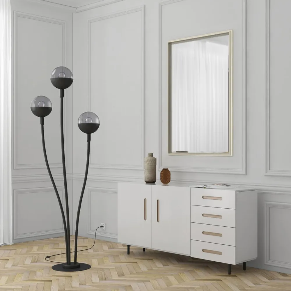 Lucande Dustian gulvlampe, 3 lyskilder