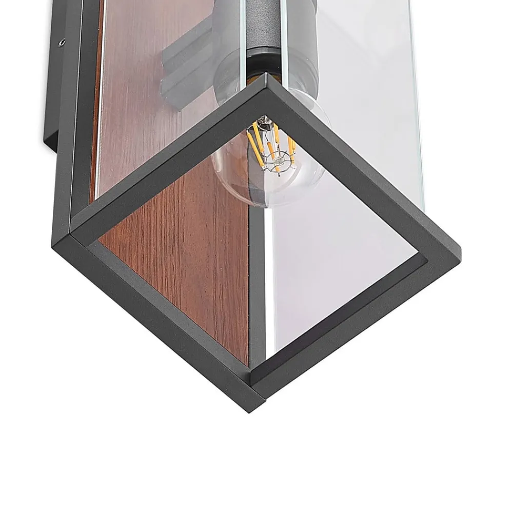 Lucande Væglamper>Elwin væglampe, kantet, 2 lyskilder