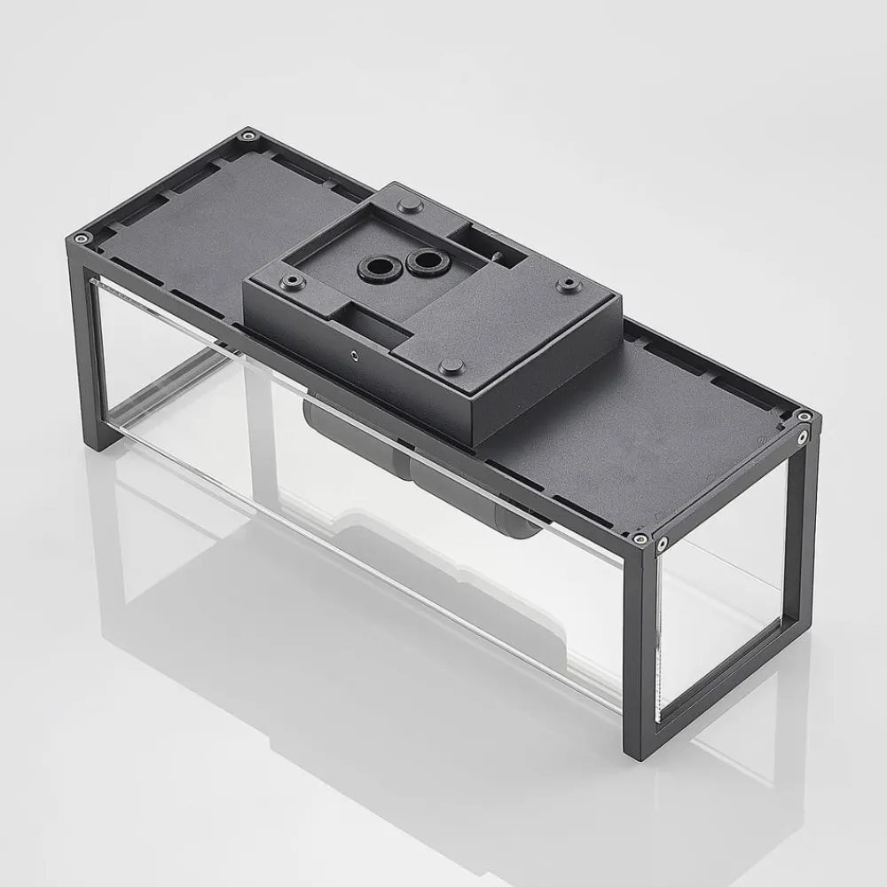 Lucande Væglamper>Elwin væglampe, kantet, 2 lyskilder