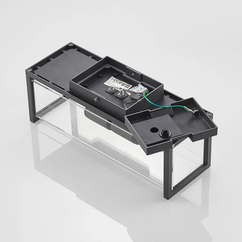 Lucande Væglamper>Elwin væglampe, kantet, 2 lyskilder