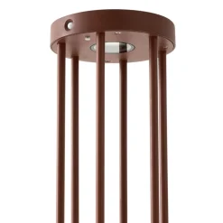 Evelis LED-vejlampe, rustfarvet, aluminium, sensor^Lucande Best