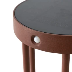 Evelis LED-vejlampe, rustfarvet, aluminium, sensor^Lucande Best