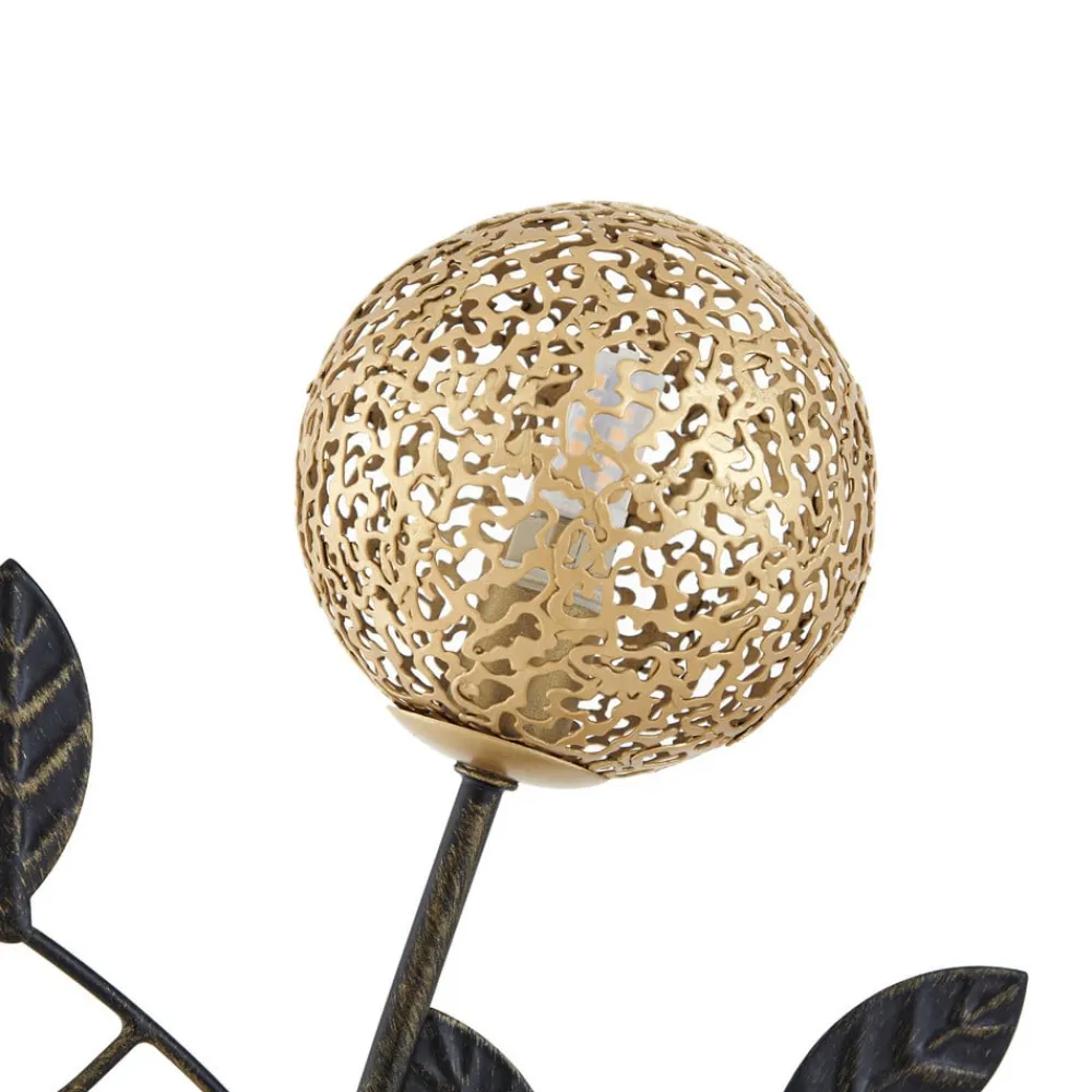 Lucande Evory gulvlampe, 160 cm, 3 lyskilder, sort/guld, G9