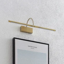 Lucande Fehmke LED-gallerilampe, antik messing