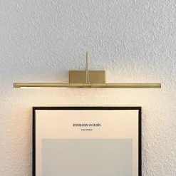 Lucande Fehmke LED-gallerilampe, antik messing