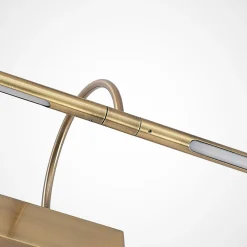 Lucande Fehmke LED-gallerilampe, antik messing