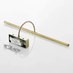 Lucande Fehmke LED-gallerilampe, antik messing