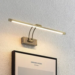 Lucande Felena LED-gallerilampe, antik messing