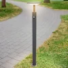 Lucande Fenia LED-vejlampe, 100 cm, sensor, IP54, antracit