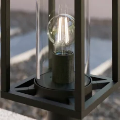 Ferda sokkellampe, 37 cm, antracit, IP44^Lucande Hot