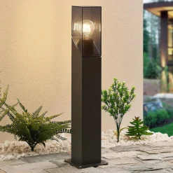 Lucande Terrassebelysning>Fiola sokkellampe, 60 cm, antracit, IP54