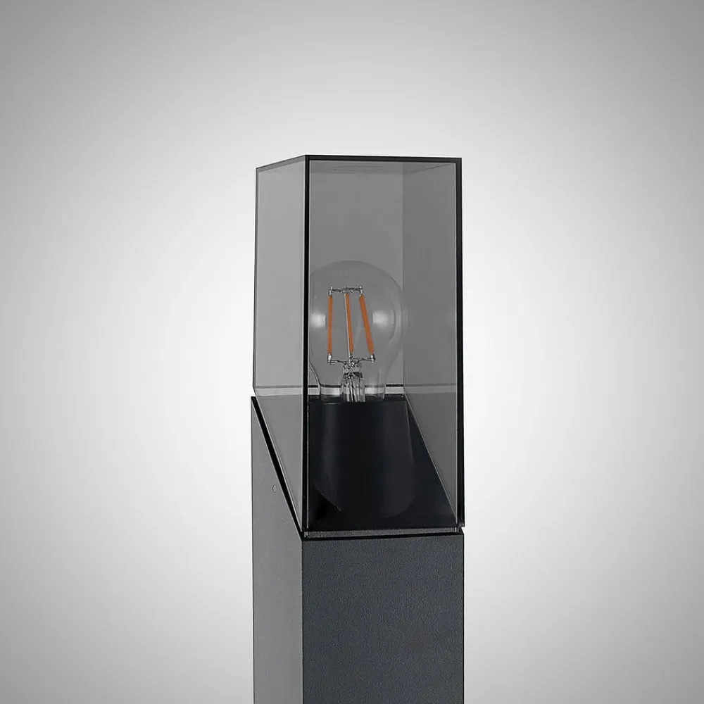 Lucande Terrassebelysning>Fiola sokkellampe, 60 cm, antracit, IP54