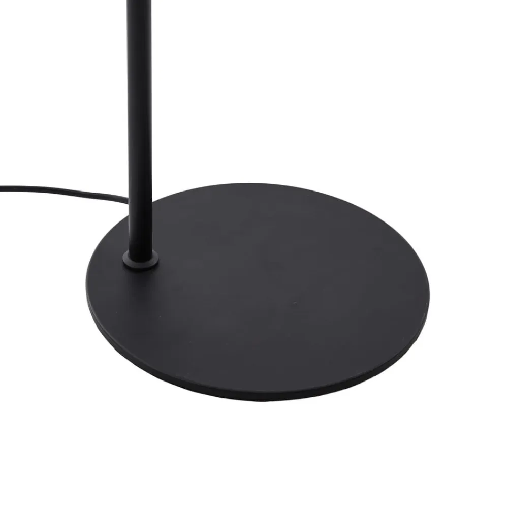 Lucande Gulvlamper|Gulvlamper>gulvlampe Eirian, sort, glas, 150 cm høj, E27