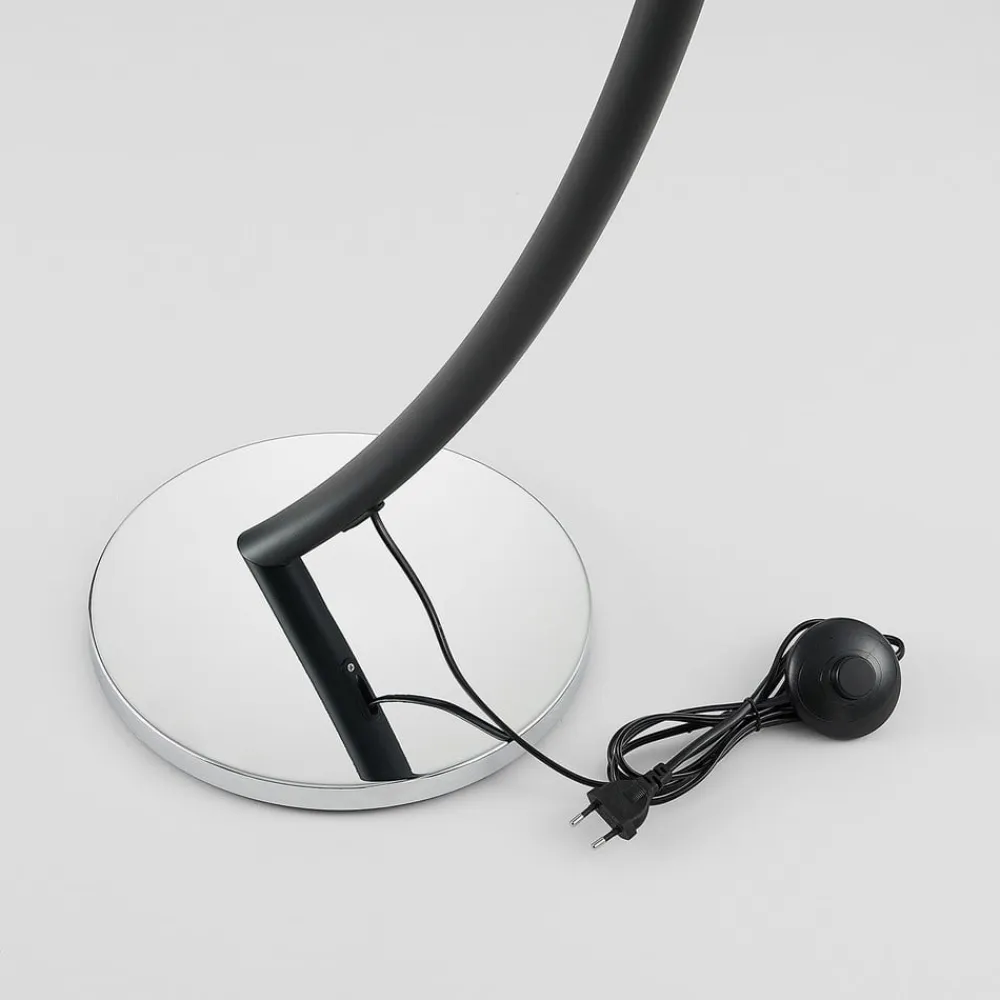 gulvlampe Evelyna, grå/sort, metal, 192 cm^Lucande Discount