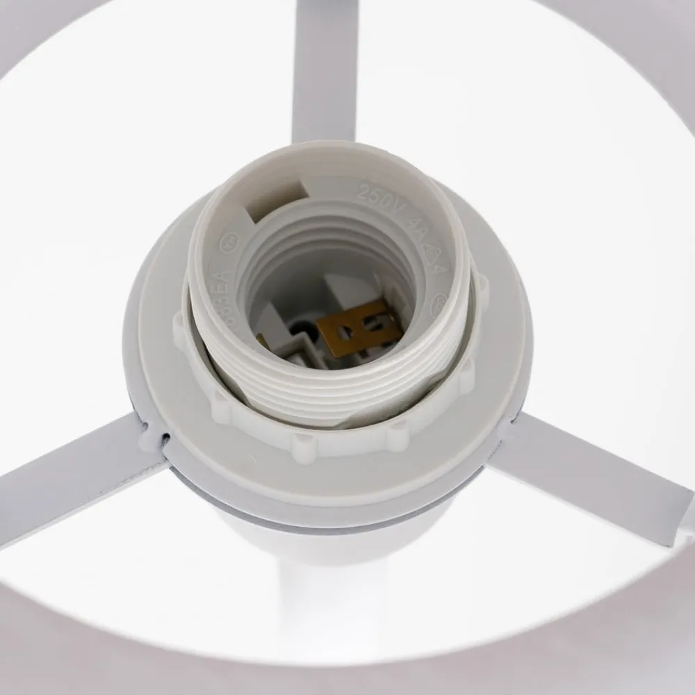 Lucande gulvlampe Kellina, 151 cm, hvid, metal, E27