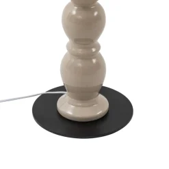 Lucande gulvlampe Lyndorin, beige, keramik, 150 cm