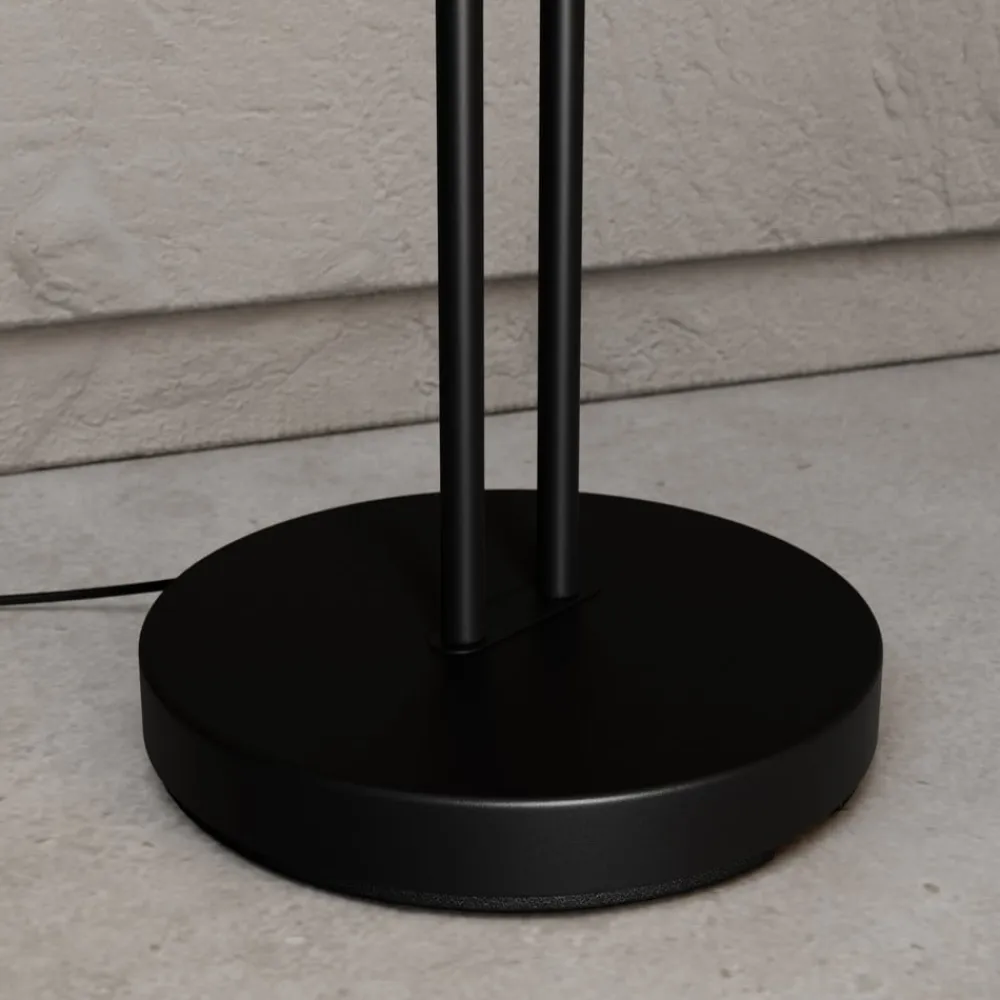 Lucande Pendellamper|Gulvlamper>gulvlampe Medira, sort, 2 lyskilder, justerbar, GU10