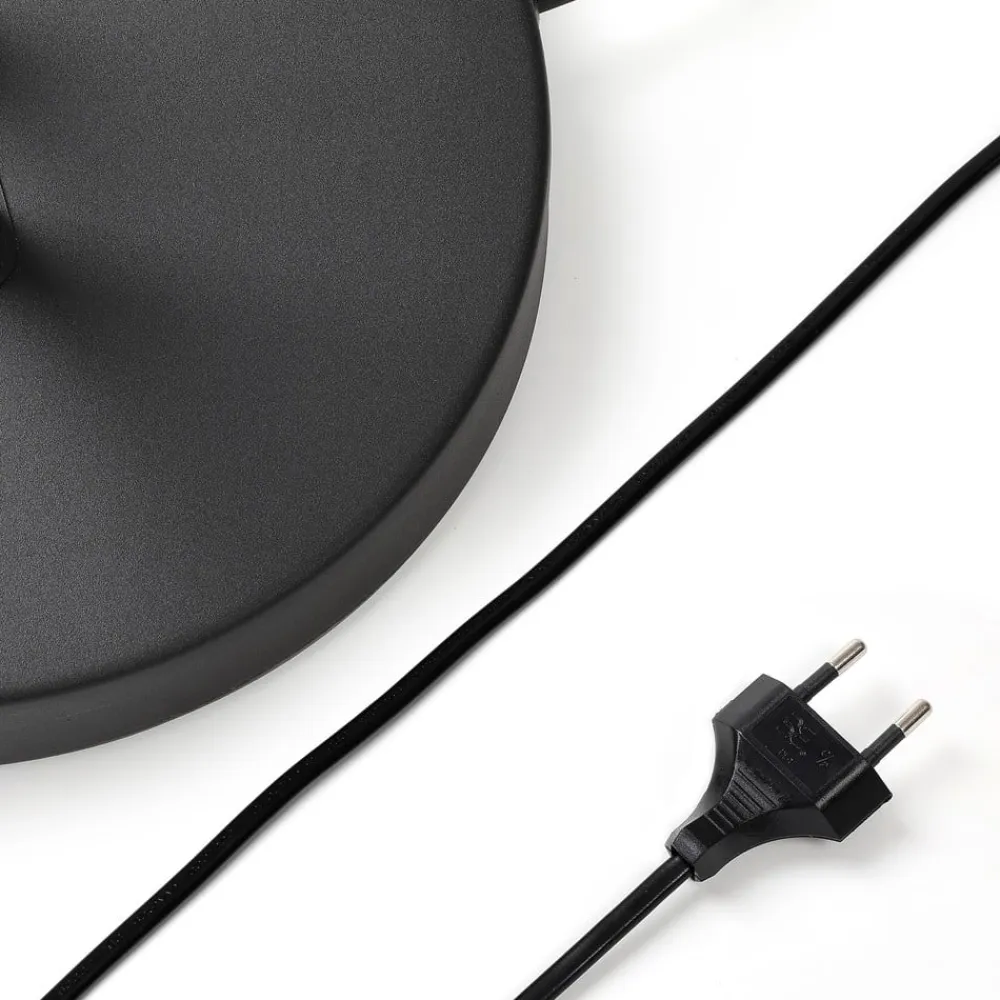 Lucande Pendellamper|Gulvlamper>gulvlampe Medira, sort, 2 lyskilder, justerbar, GU10