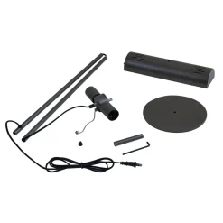 gulvlampe Nysira, grå metallic, 2 lyskilder^Lucande Best