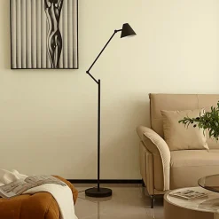 Lucande Gang|Pendellamper>gulvlampe Phina, sort/hvid, justerbar, E27