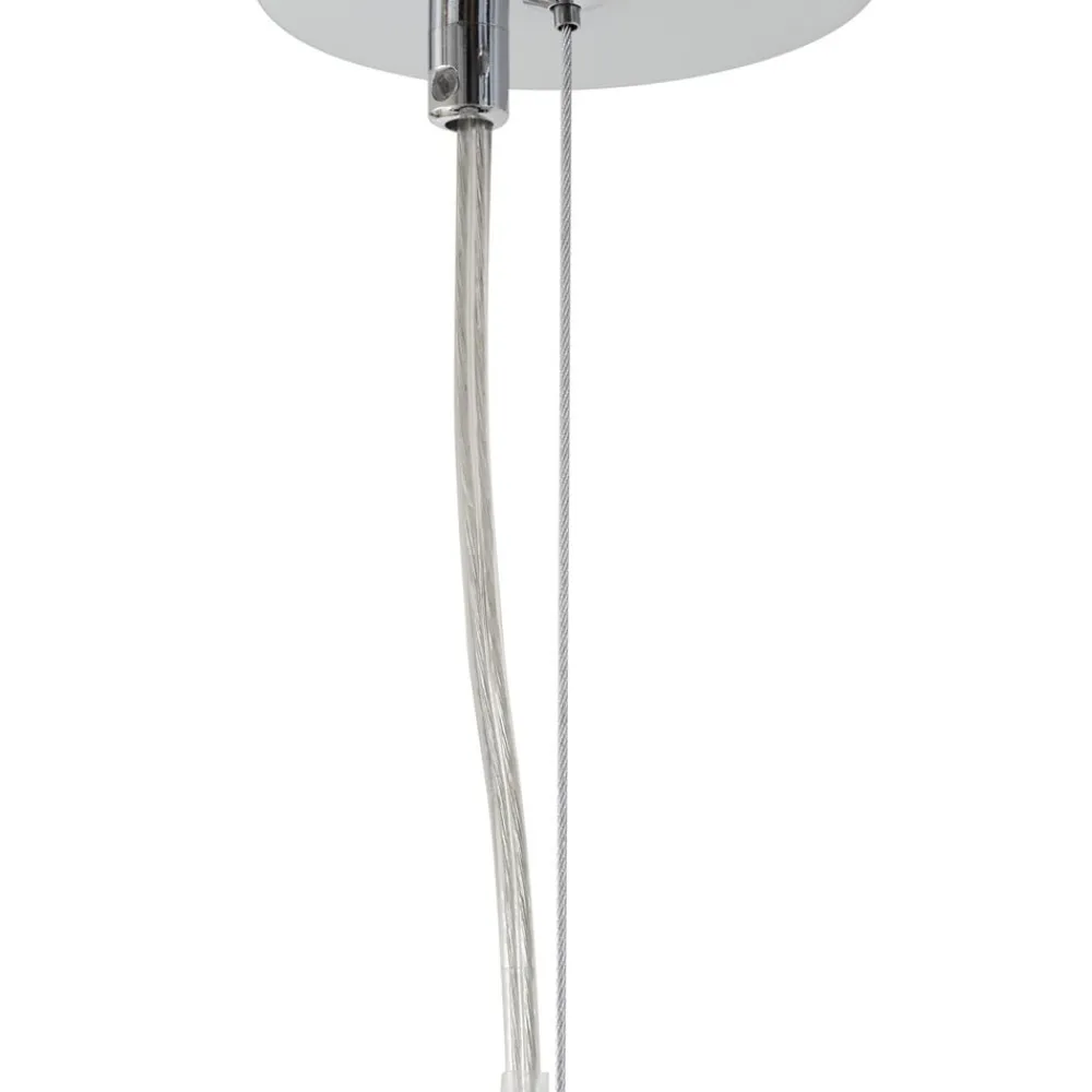 Lucande hængelampe Diborah, klar, Ø 43 cm, glas, G9