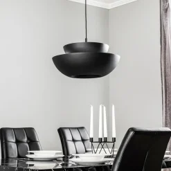 Lucande hængelampe Kellina, Ø 48 cm, sort, metal