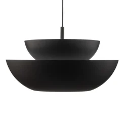 Lucande hængelampe Kellina, Ø 48 cm, sort, metal