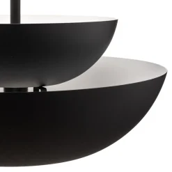 Lucande hængelampe Kellina, Ø 48 cm, sort, metal