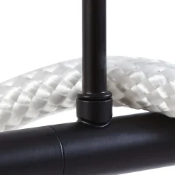 Lucande hængelampe Kisune, sort/hvid, metal