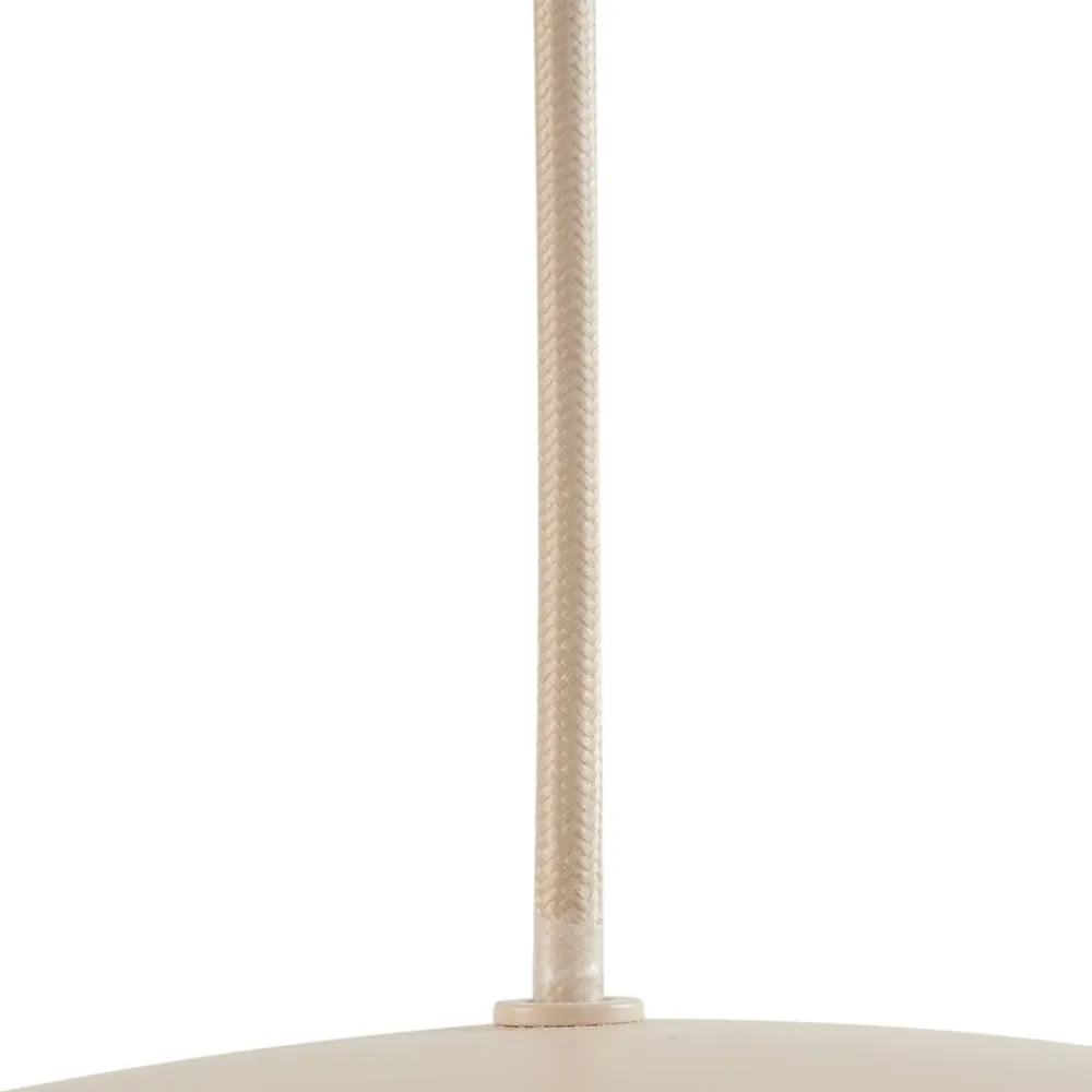 Lucande hængelampe Malisa, beige, 3 lyskilder, metal, 90 cm