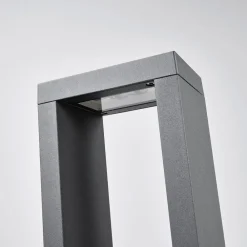 Jupp LED-vejlampe, 90 cm, antracit, metal, IP54^Lucande Hot